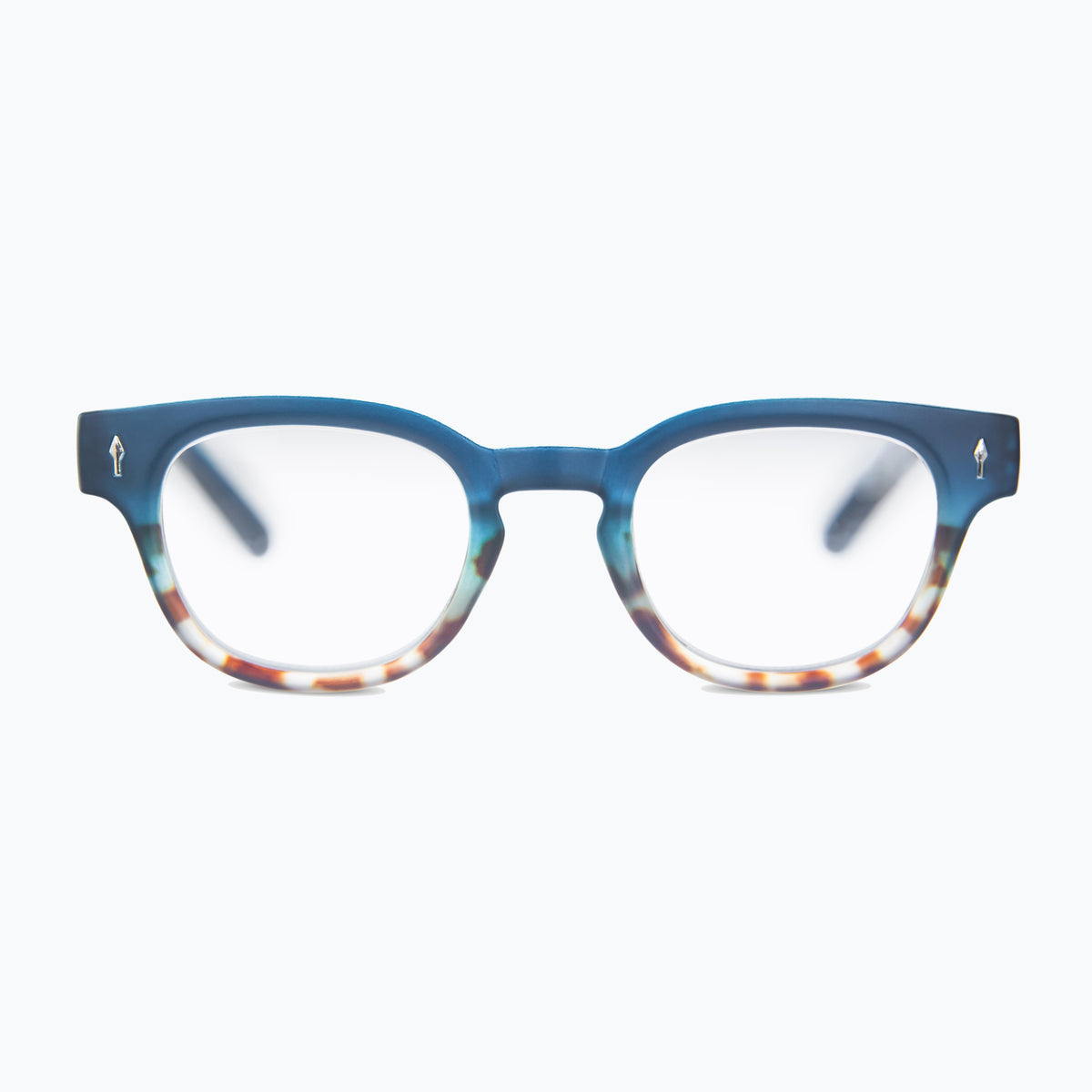 Jaxy Ombré in Blue — Round sunglasses #Color_Blue