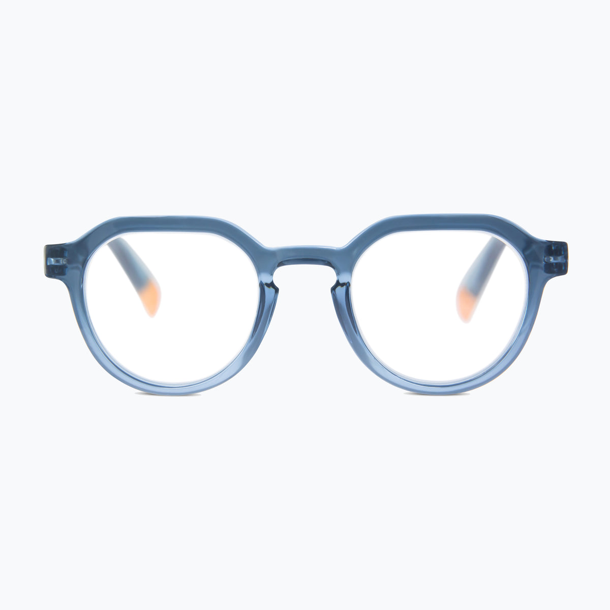 Jaxy Tonic in Blue — Round sunglasses #Color_Blue