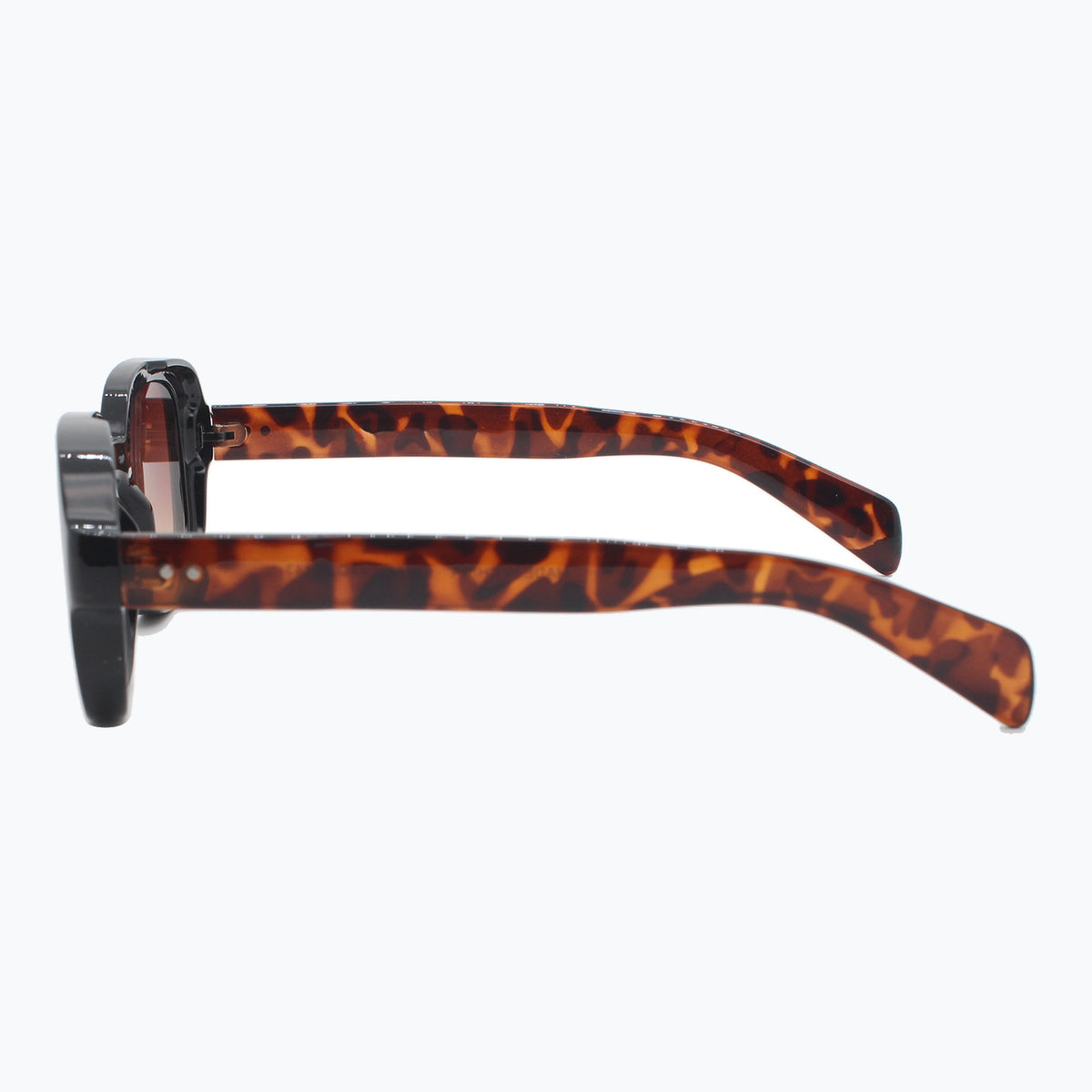 Jaxy Boulevard Square sunglasses — side view #Color_Black