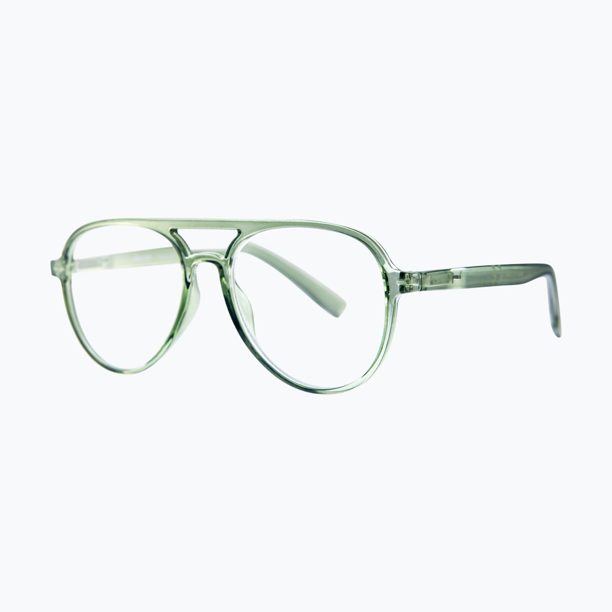 Jaxy Sidewalk in Green — Aviator sunglasses #Color_Green