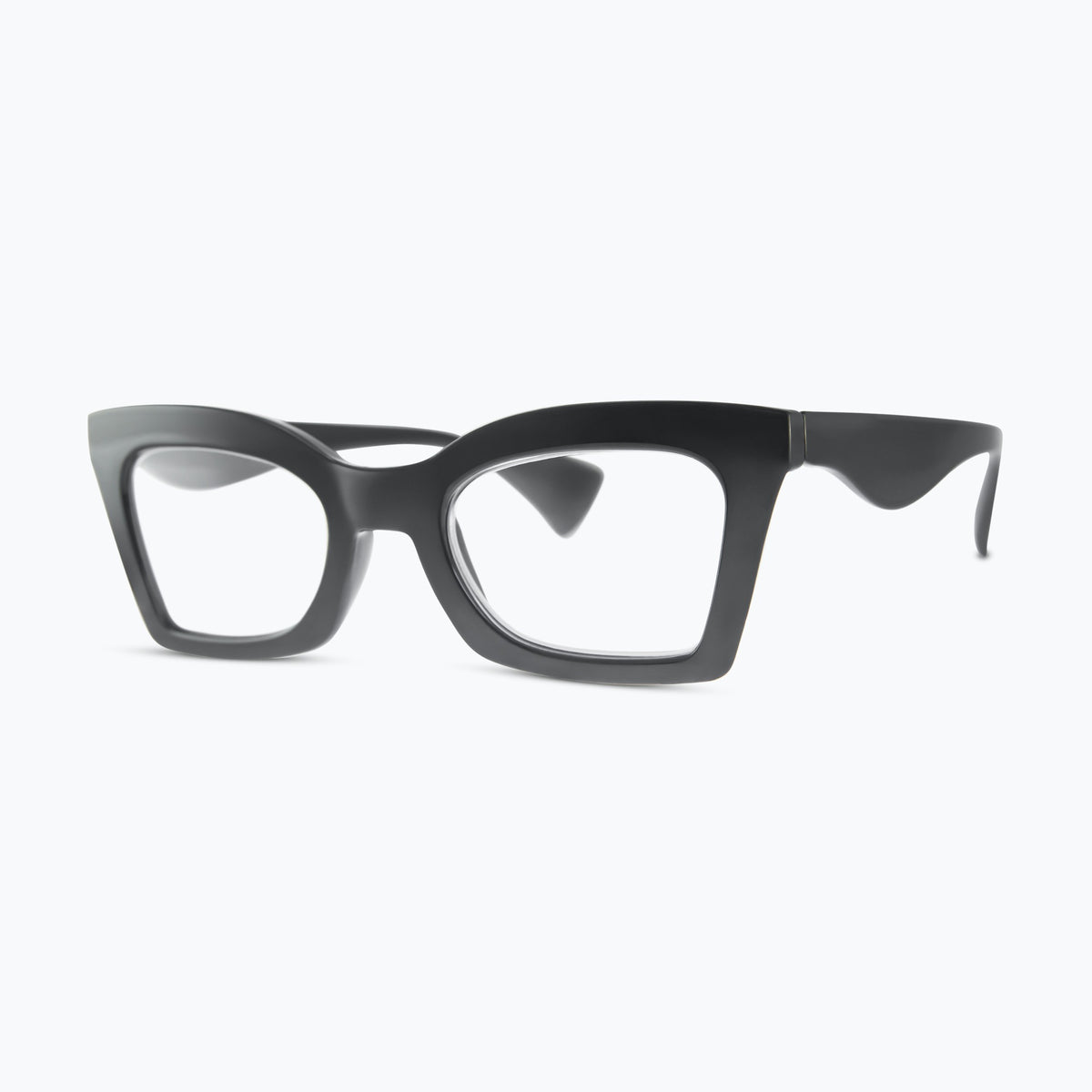 Jaxy Verdict Blue Light Glasses Cat-eye sunglasses — side view #Color_Black / Blue Light