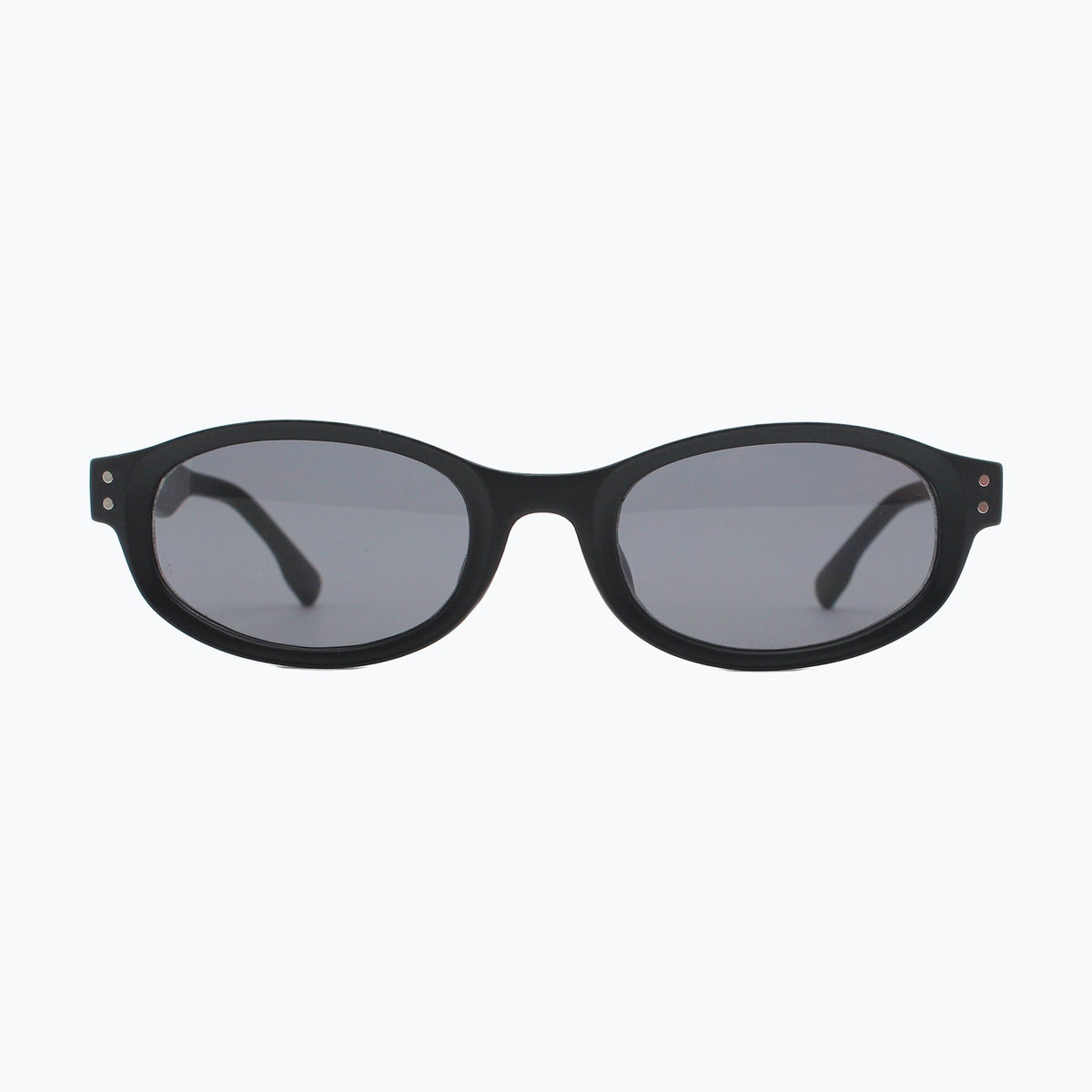 Jaxy Bardot in Black — Oval sunglasses #Color_Black