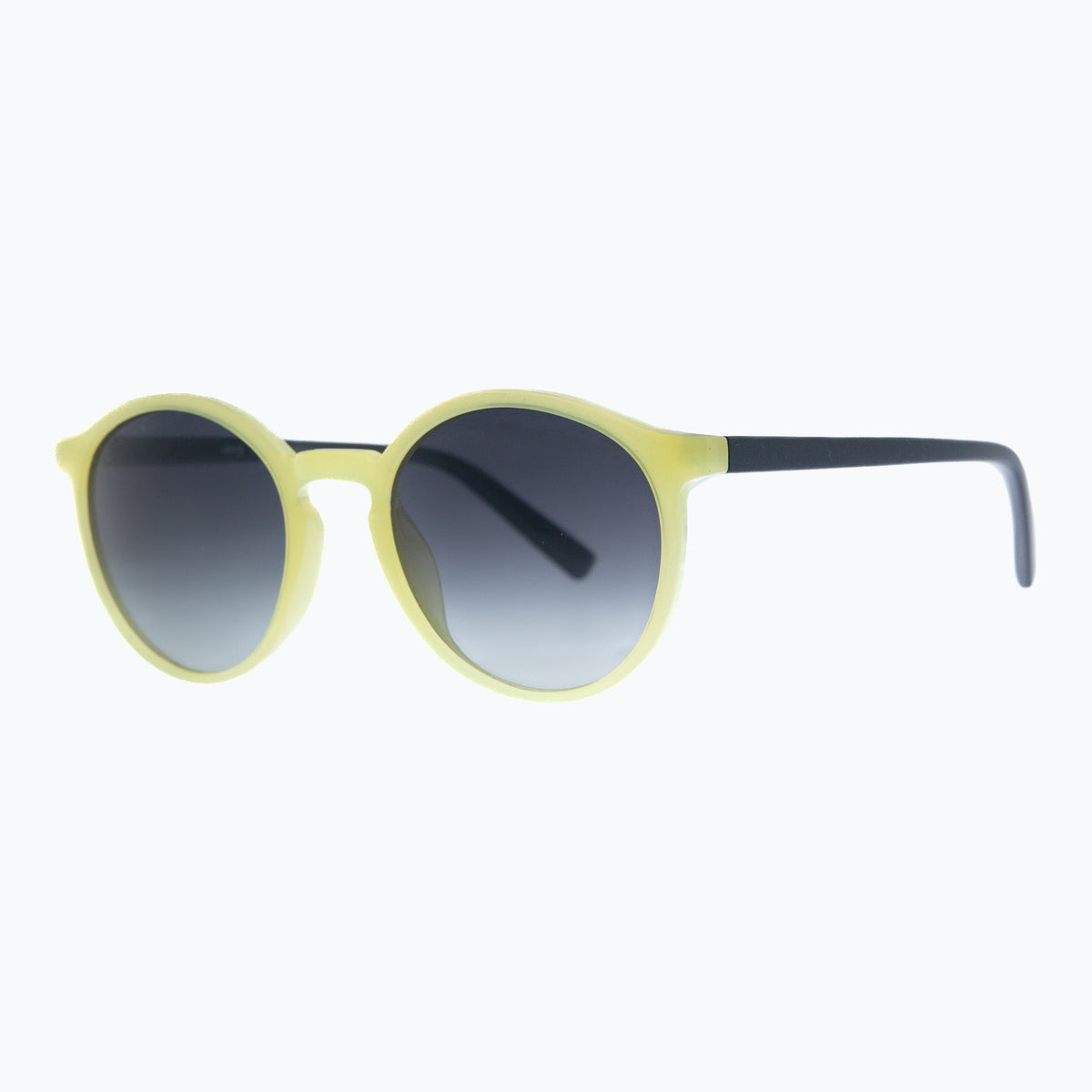 Jaxy Lennon Round sunglasses — side view #Color_Green/Black