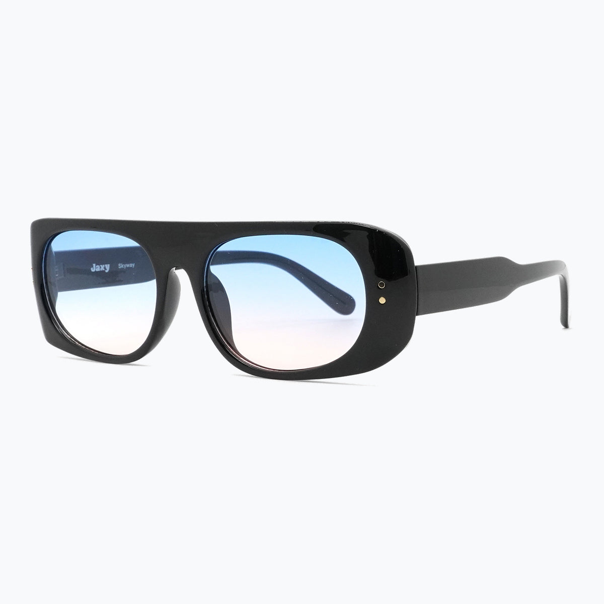 Jaxy Skyway Rectangle sunglasses — side view #Color_Black