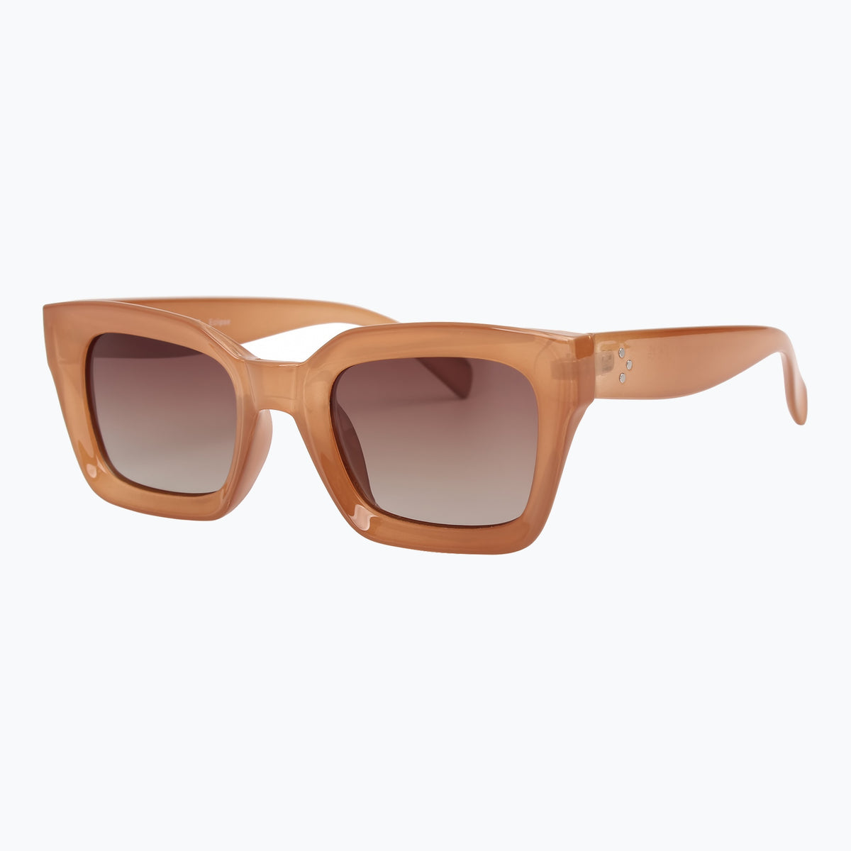Jaxy Eclipse Square sunglasses — side view #Color_Sand
