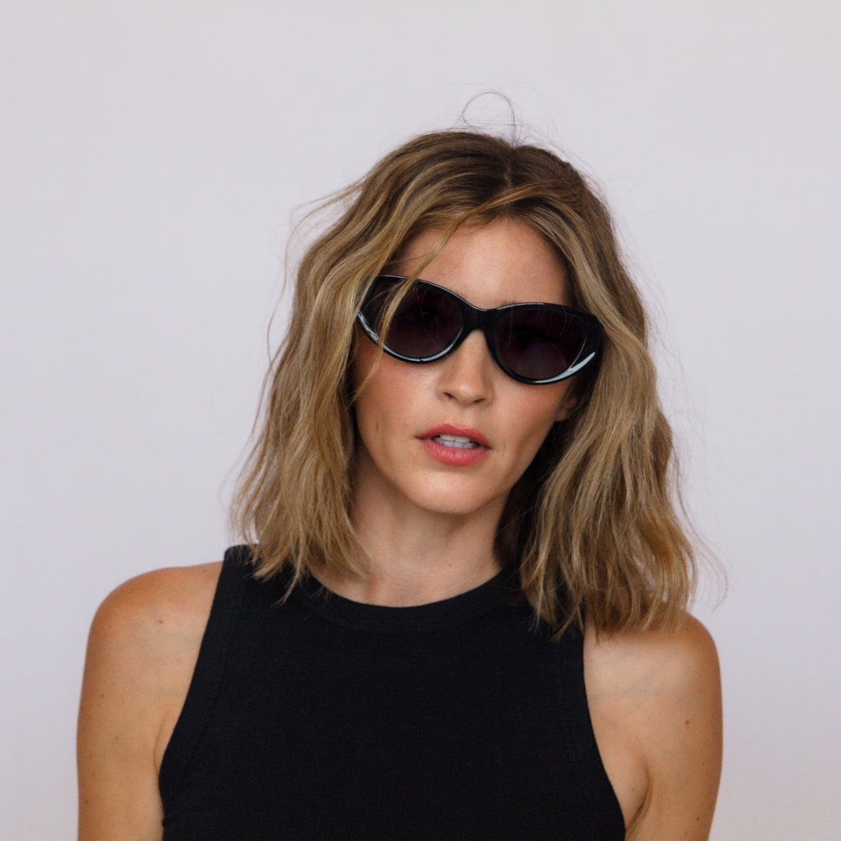 Jaxy Velour sunglasses styled — lifestyle